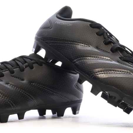 Chaussures de Foot Noires Enfant Adidas Predator Club FxG