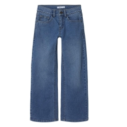 Jean Large Bleu Foncé Fille Name it Nkfrose Wide