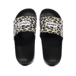 Claquettes Noir Fille Levi's Pool
