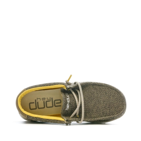 Chaussures Grises Garçon Hey Dude Wally Youth