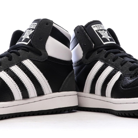 Baskets Noir/Blanc Garçon Adidas Top Ten