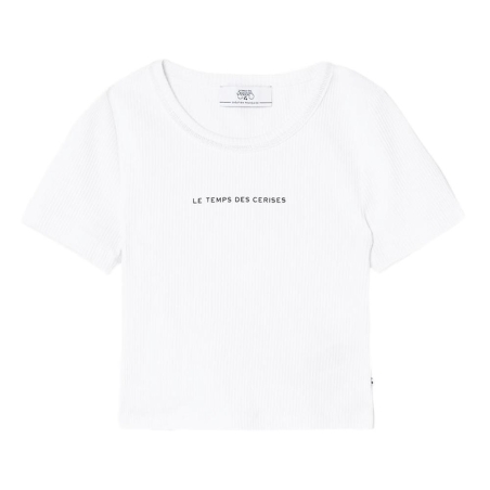 T-Shirt Blanc Fille Le Temps Des Cerises Yukongi