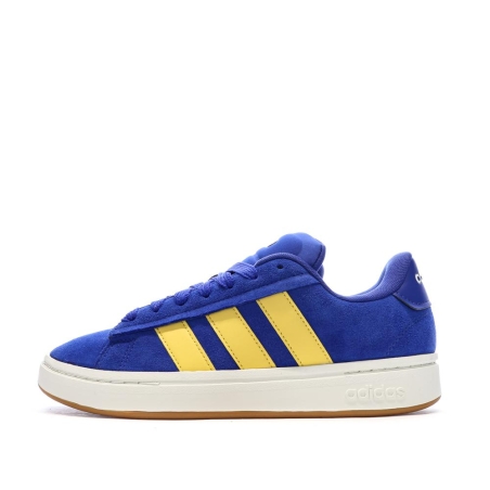 Baskets Bleu/Jaune Mixte Adidas Grand Court