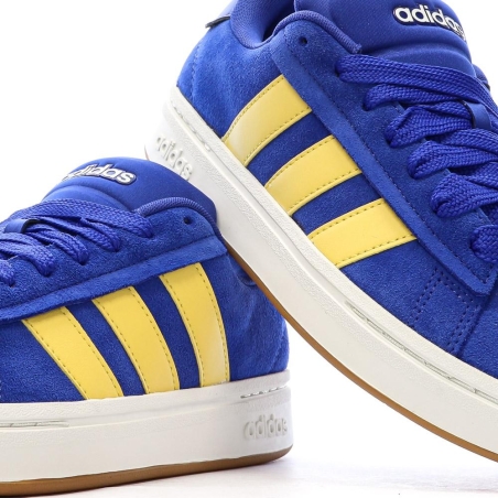 Baskets Bleu/Jaune Mixte Adidas Grand Court