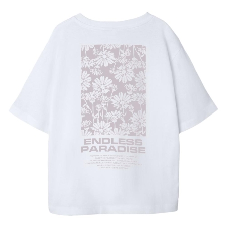 T-shirt Blanc Fille Name it Dagmar