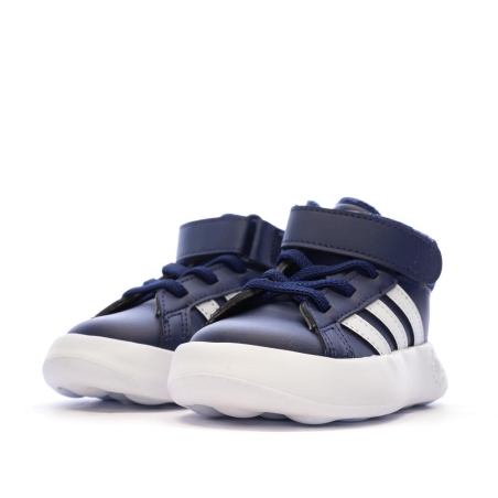 Baskets Marines Garçon Adidas Grand Court Mid