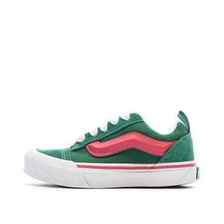 Baskets Verte/Rose Fille Vans Knu Skool