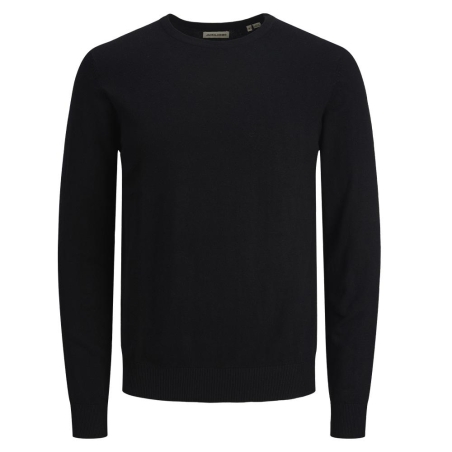 Pull Noir Garçon Jack & Jones Knit Neck