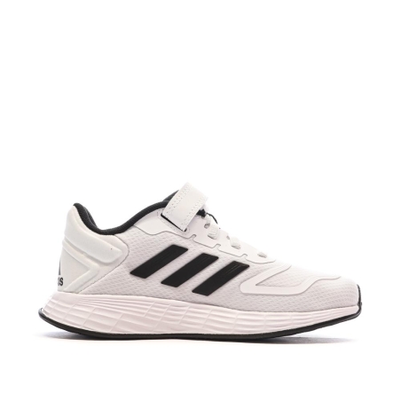 Baskets Blanches/Noires Garçon Adidas Duramo 10