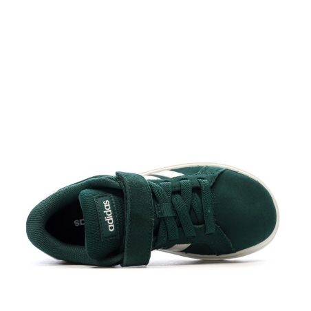 Baskets Vertes Foncés Junior Adidas Grand Court