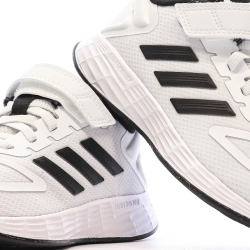 Baskets Blanches/Noires Garçon Adidas Duramo 10