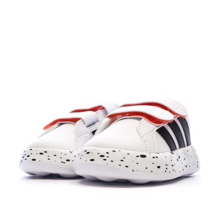 Baskets Blanc/Noir Garçon bébé Adidas Grand Court 2.0 101 Disney