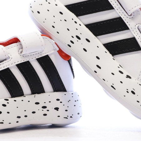 Baskets Blanc/Noir Garçon bébé Adidas Grand Court 2.0 101 Disney