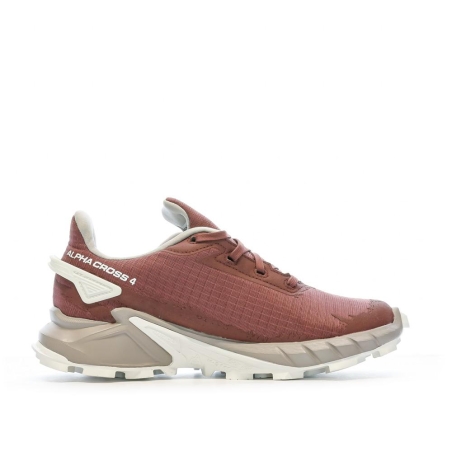 Chaussures de Trail Rouge/Blanche Femme Salomon Alphacross 4
