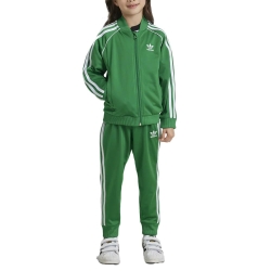 Survêtement Vert Garçon Adidas Tracksuit
