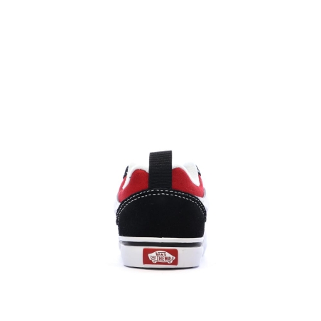Baskets Noir/Rouge Enfant Vans Knu Skool Elastic