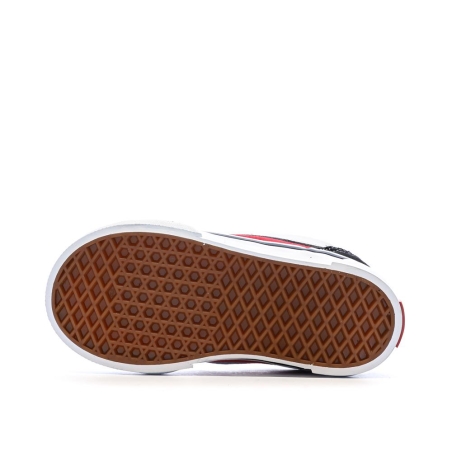 Baskets Noir/Rouge Enfant Vans Knu Skool Elastic
