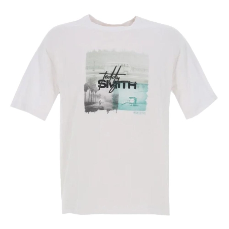 T-shirt Blanc Garçon Teddy Smith Boby