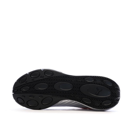 Baskets Argent/Rouge/Noir Garçon Puma Goalgetter