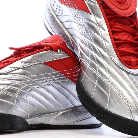 Baskets Argent/Rouge/Noir Garçon Puma Goalgetter