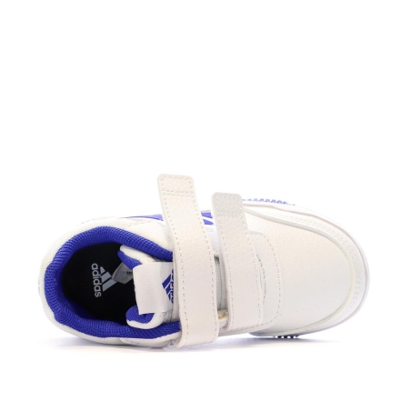 Baskets Blanche/Bleu Garçon Adidas Tensaur Sport 2.0 Cf