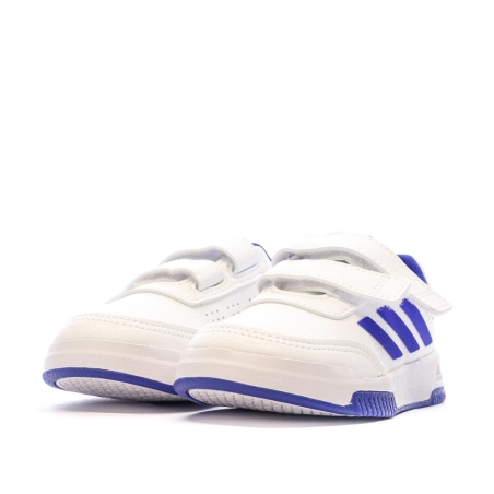 Baskets Blanche/Bleu Garçon Adidas Tensaur Sport 2.0 Cf