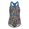 Maillot de bain Noir/Bleu Fille Nike Racerback