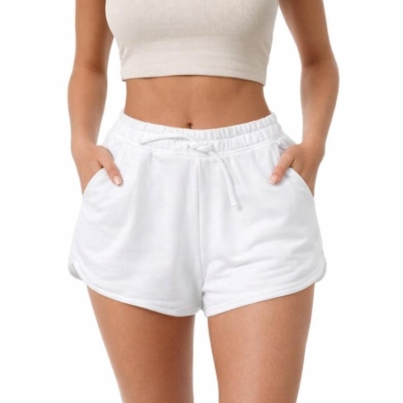 Short blanc fille Teddy Smith Eponym