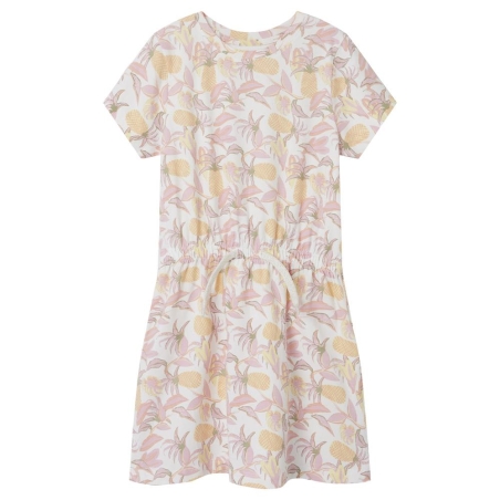 Robe Blanche/Orange Fille Name it Foskhi