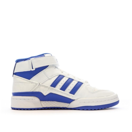 Baskets Blanc/Bleu Garçon Adidas Forum Mid