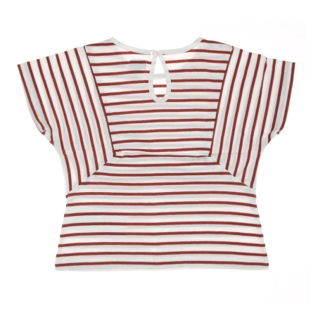T-Shirt Blanc/Rose Fille EOM Tuner