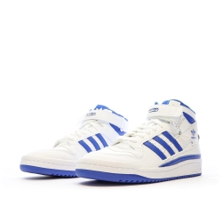 Baskets Blanc/Bleu Garçon Adidas Forum Mid