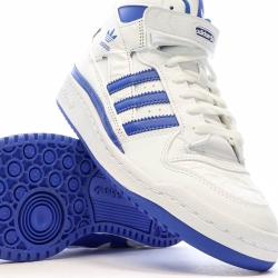 Baskets Blanc/Bleu Garçon Adidas Forum Mid