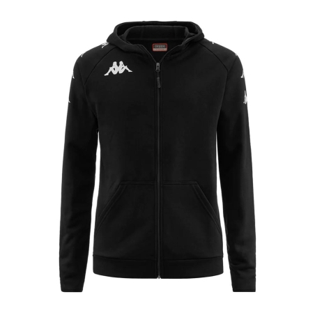Sweat Zippé Noir Homme Kappa Divieto