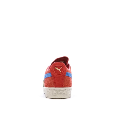 Baskets Rouge/Bleu Garçon Puma Suede One Piece Jr