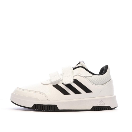 Baskets Blanc/Noir Garçon Adidas Tensaur Sport 2.0