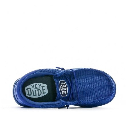 Chaussures Bleu Garçon Hey Dude Wally Youth Funk Mono