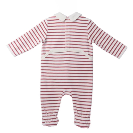Pyjama Blanc/Rouge Bébé Elle est ou la mer Jama