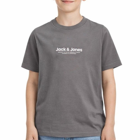 T-Shirt Gris Garçon Jack & Jones Vesterbro