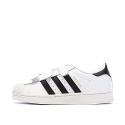 Basket Blanches/Noires Garçon Adidas Superstar