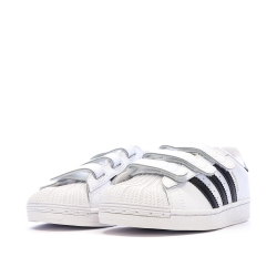 Basket Blanches/Noires Garçon Adidas Superstar