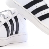 Basket Blanches/Noires Garçon Adidas Superstar