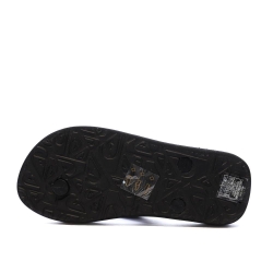 Tongs Noir/Orange Garçon Quiksilver Java Quik