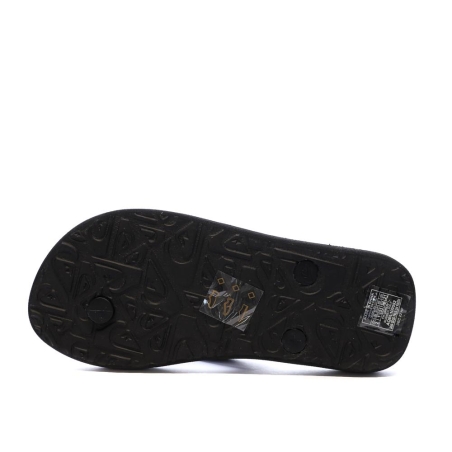 Tongs Noir/Orange Garçon Quiksilver Java Quik