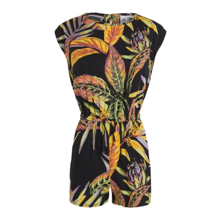 Combi-short Noir/Orange Fille O'Neill Talia Playsuit