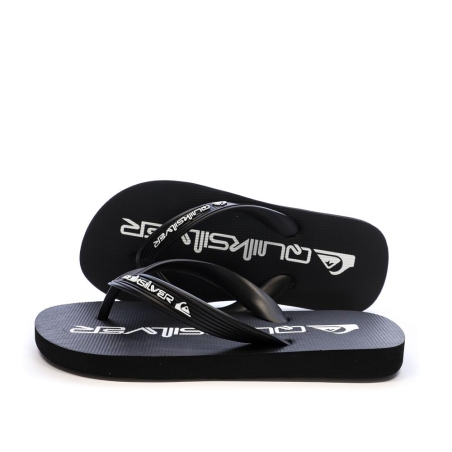 Tongs Noir/Blanc Garçon Quiksilver Java