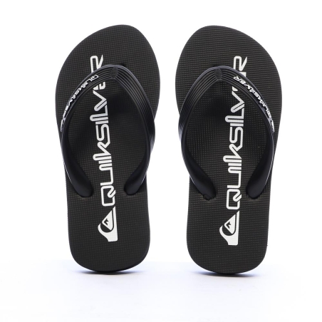 Tongs Noir/Blanc Garçon Quiksilver Java