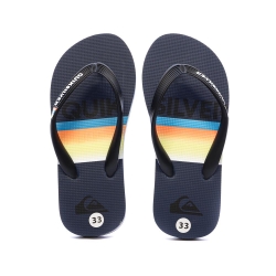 Tongs Noir/Marine Garçon Quiksilver Java Quik