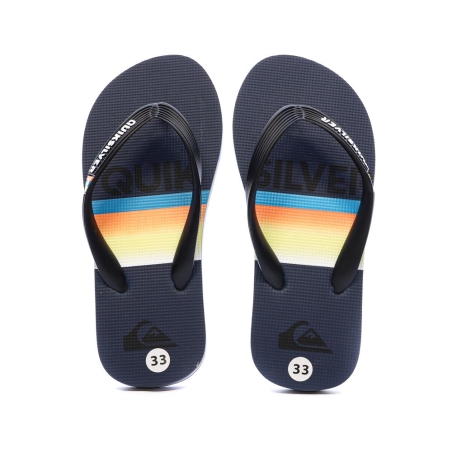 Tongs Noir/Marine Garçon Quiksilver Java Quik