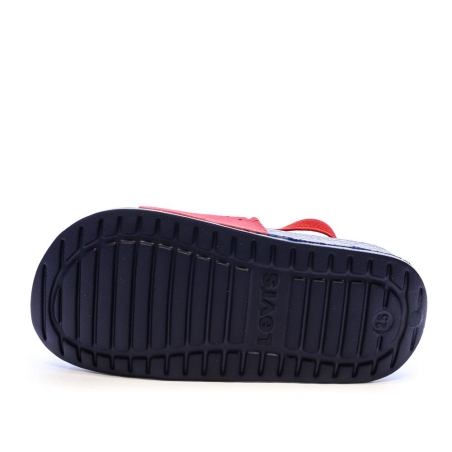Claquettes Marine/Rouge Garçon Levi's Perf